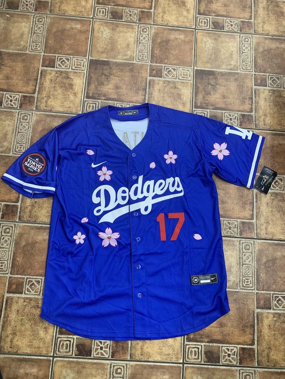 Nike Los Angeles Dodgers 2025 Tokyo World Series Murakami X Ohtani Jersey Size L